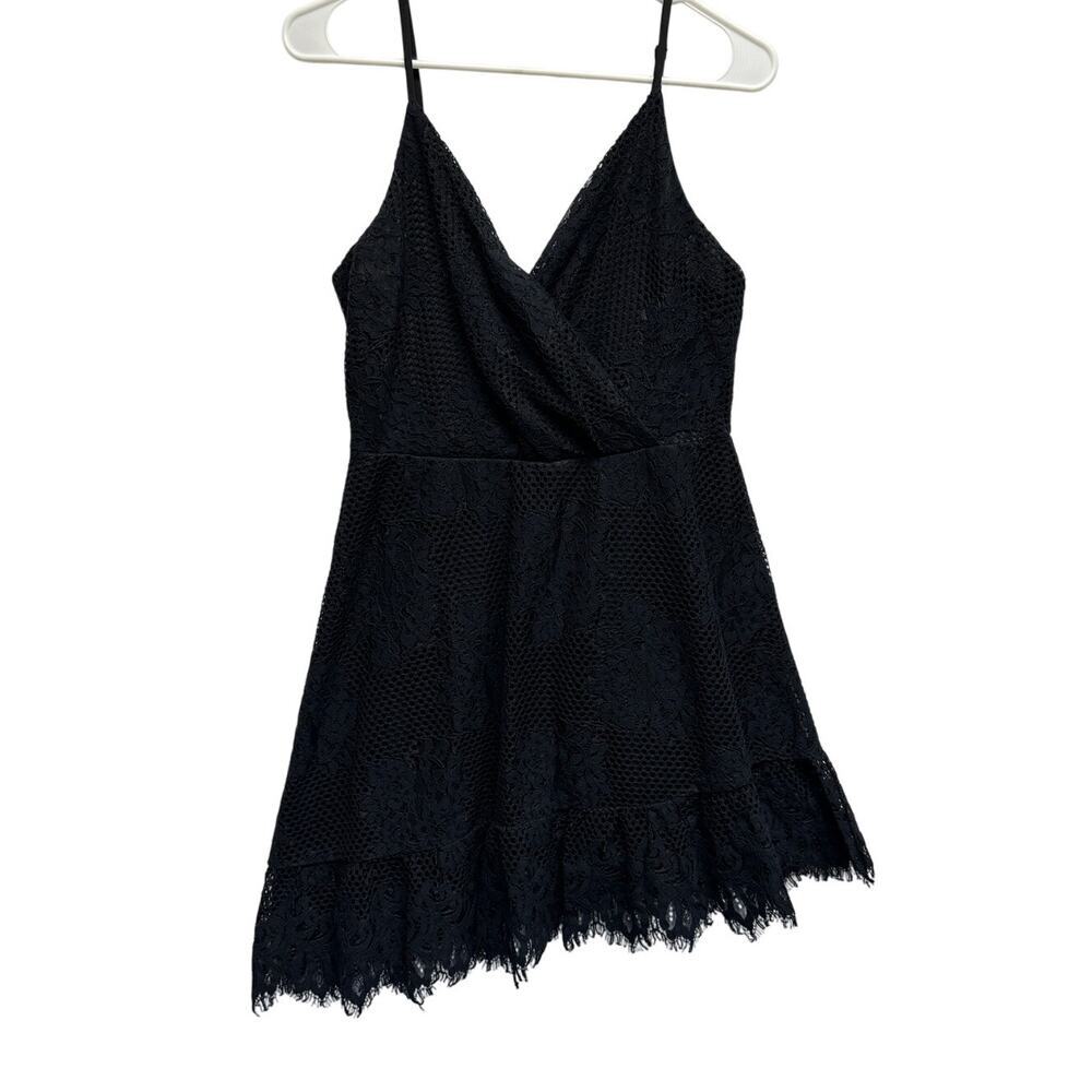 Speechless Crochet Top Black Skater‎ Dress Junior Sz Medium Coquette Whimsygoth